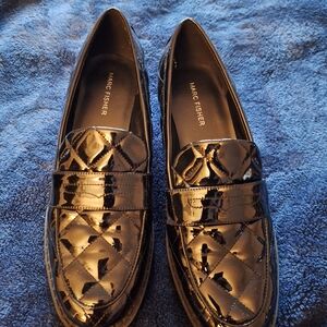 Marc Fisher Black Patent Loafers